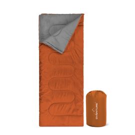 Oventure slaapzak SleepPlus - oranje | 3-seizoenen slaapzak | Comfortabel tot 8 °C | Voor kamperen, logeren en festivals
