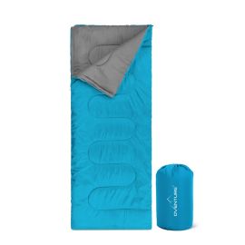 Oventure slaapzak SleepPlus - turquoise | 3-seizoenen slaapzak | Comfortabel tot 8 °C | Voor kamperen, logeren en festivals