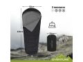 Oventure mummy slaapzak SleepPlus – zwart | Comfort tot 6 °C | Lichtgewicht en compact | Voor kamperen en backpacken