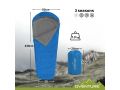 Oventure mummy slaapzak SleepPlus – blauw | Comfort tot 6 °C | Lichtgewicht en compact | Voor kamperen en backpacken